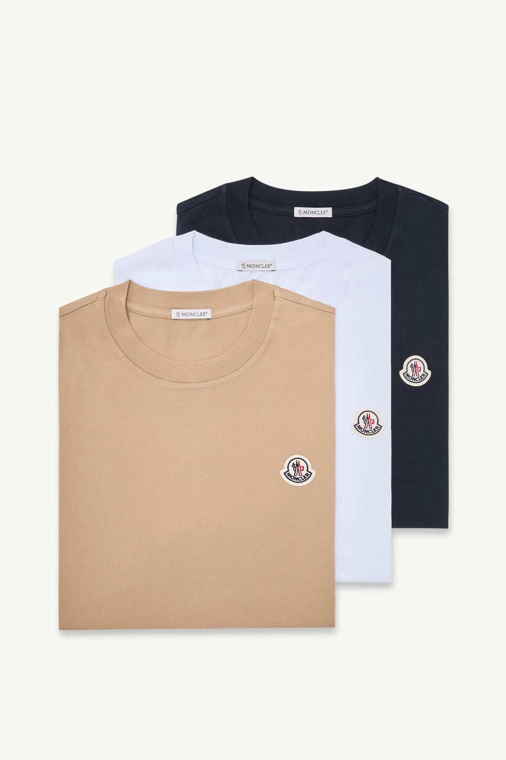 White & Beige & Navy Blue