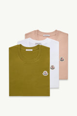White & Olive Green & Pink