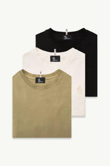 BLACK & WHITE & OLIVE GREEN