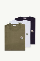 Blue & White & Olive Green